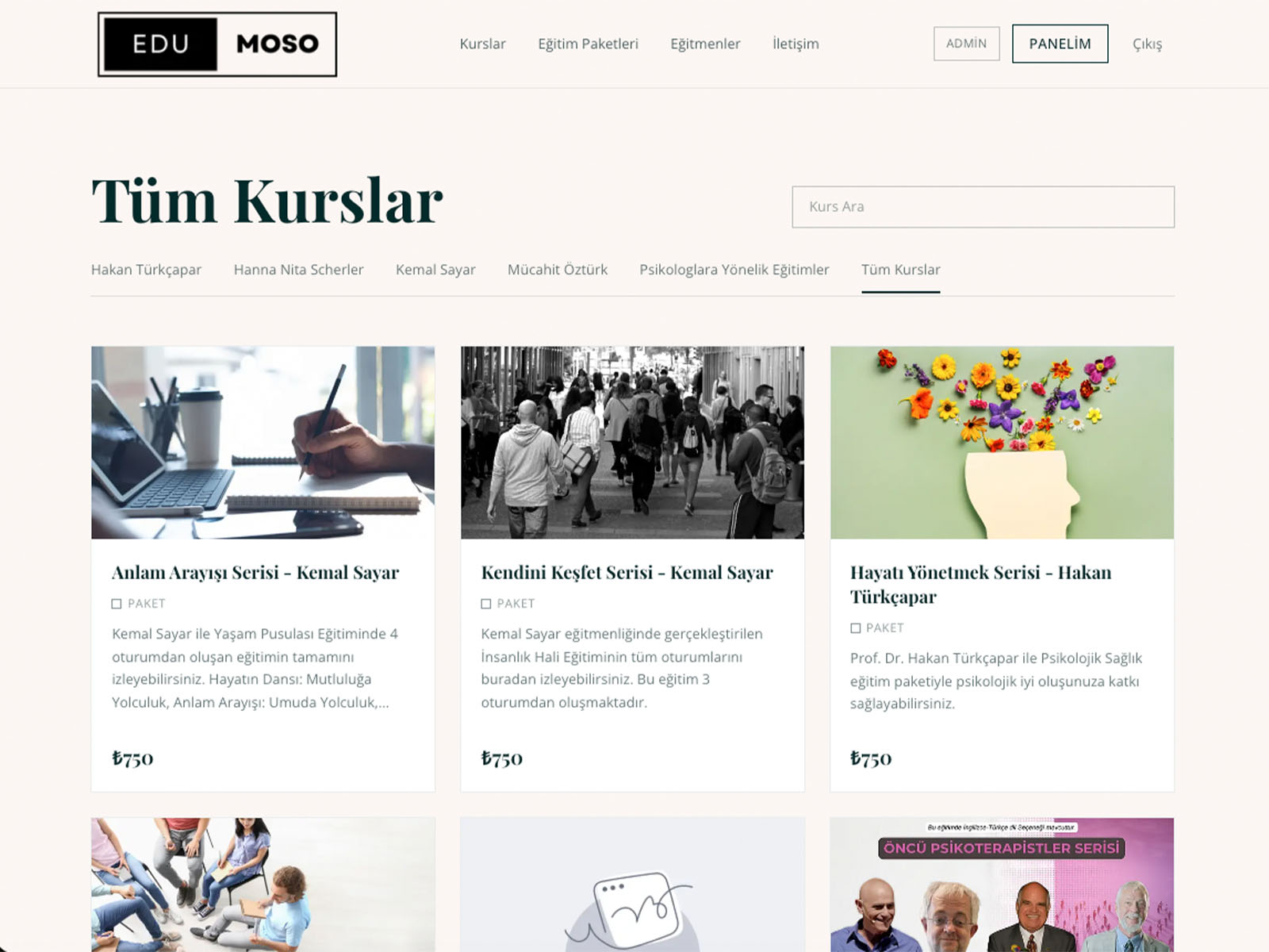EduMoso — online kurs platformu